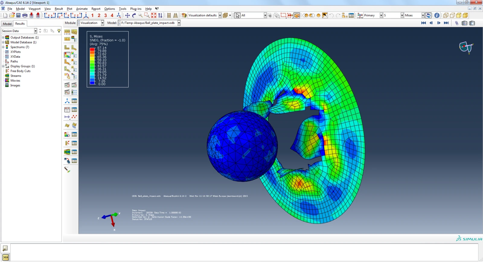 Giao diện phần mềm Abaqus CAE cho mô phỏng kết cấu công nghiệp