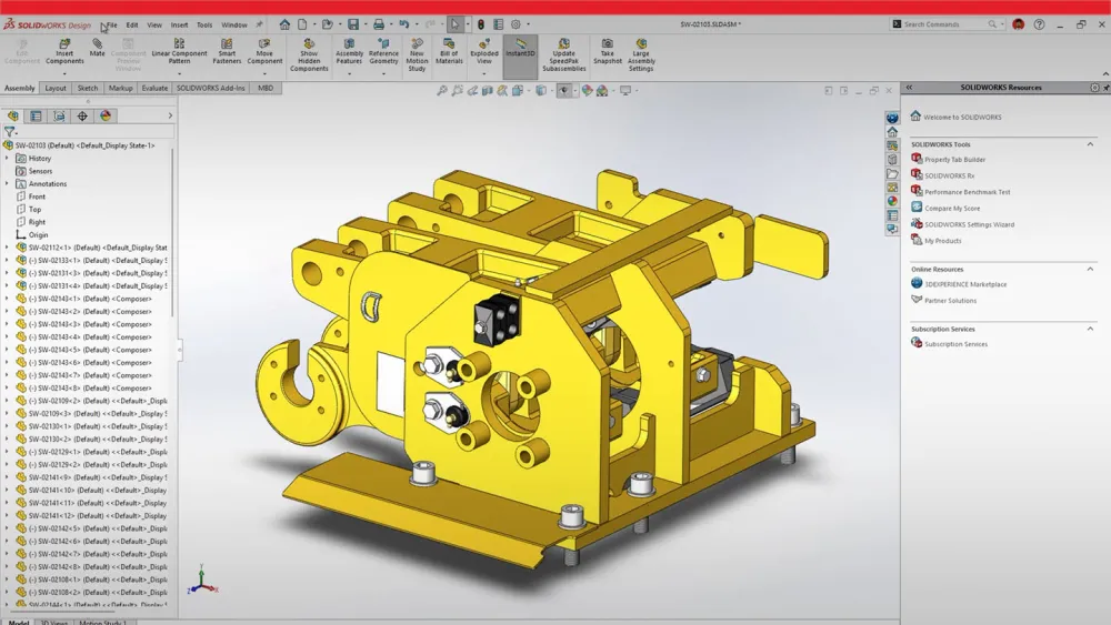 Đội ngũ kỹ sư cộng tác thiết kế trên SolidWorks